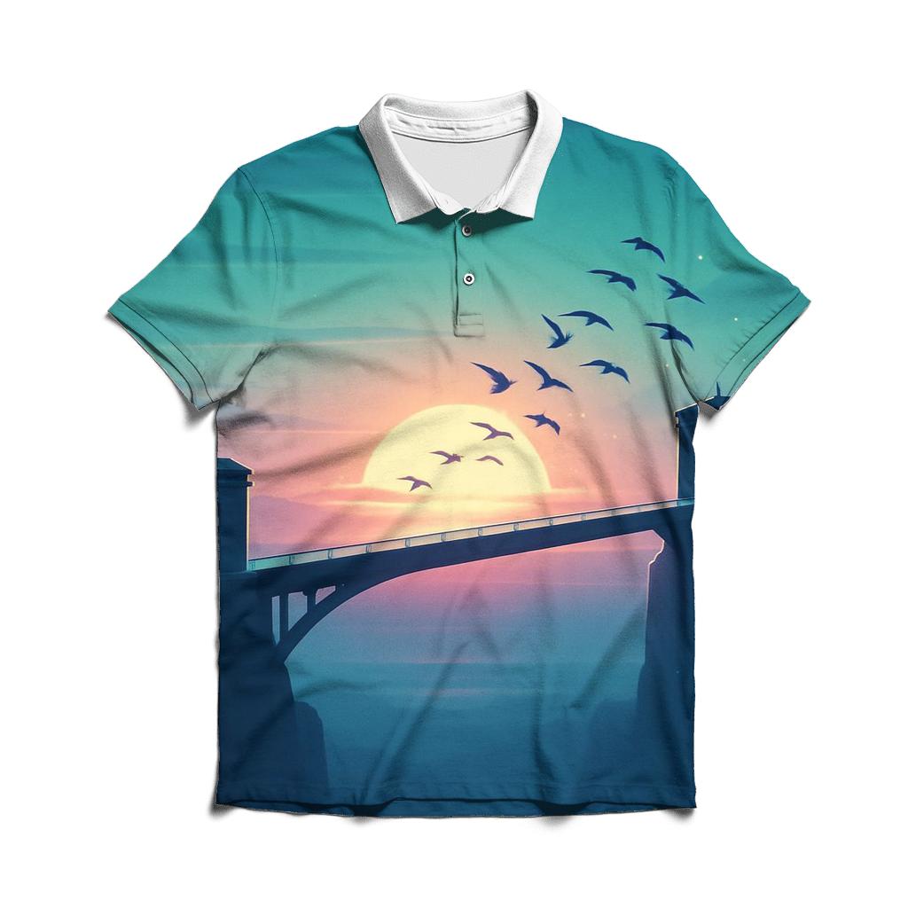 Skybridge Afterglow Drift designer slim fit polos