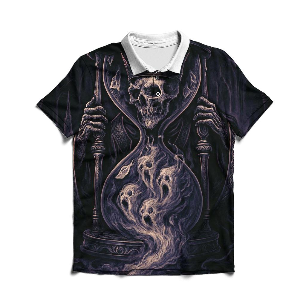 Hourglass Throne Of The Soulstorm King stylish collar polo tees