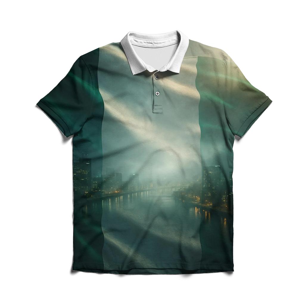 Nigeria Double Exposure City Pulse stylish collar polo tees
