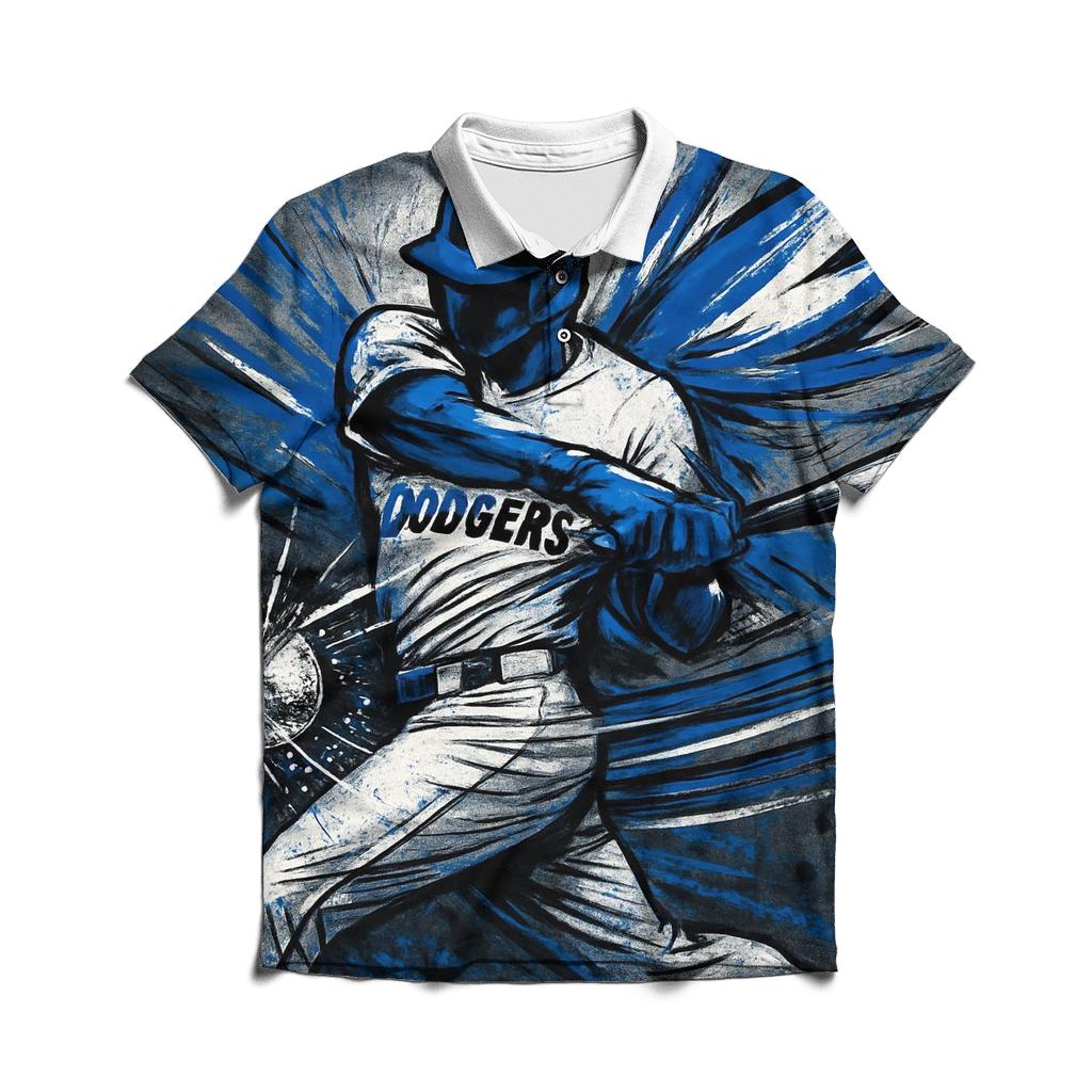 Graffiti Windwing Batter Burst stylish collar polo tees
