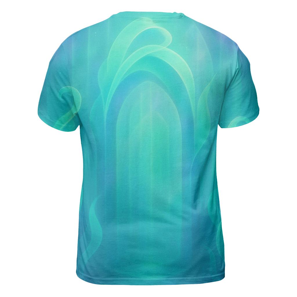 Aurora Kelp Cathedral vibrant all-over design tees