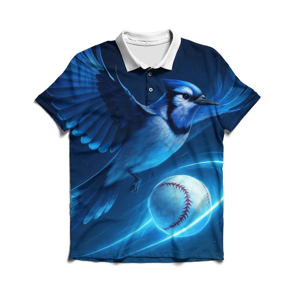 Midnight Flight Blue Jays Fastball Halo casual sports polo shirts