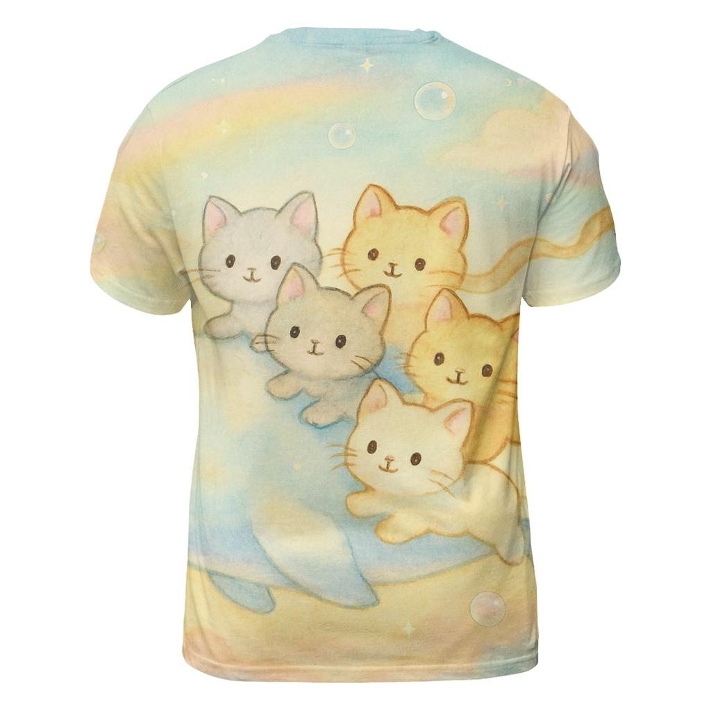 Skywhale Parade Of Cloud Kittens designer pattern shirts