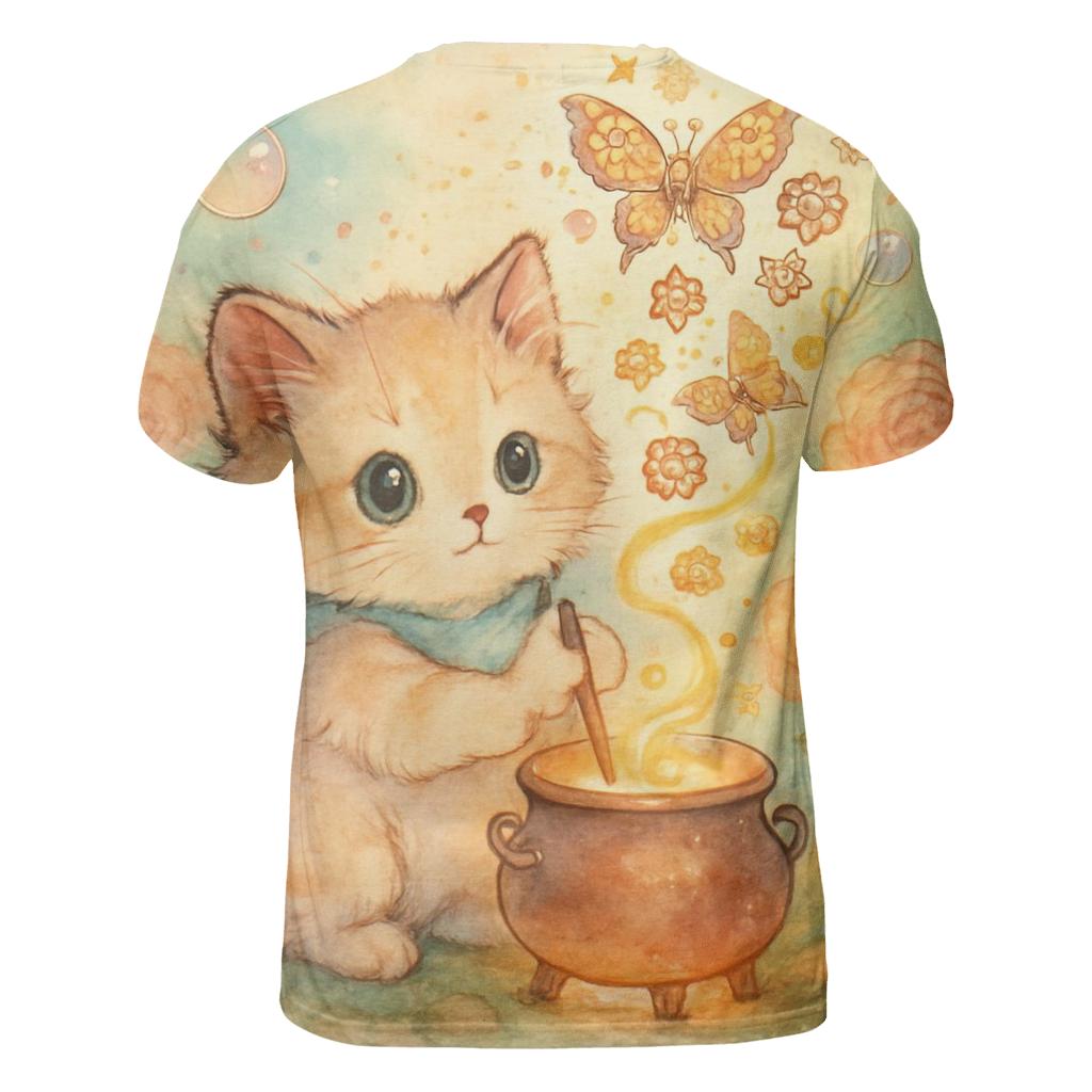 Clockwork Garden Kitten Alchemist artistic all-over print tops