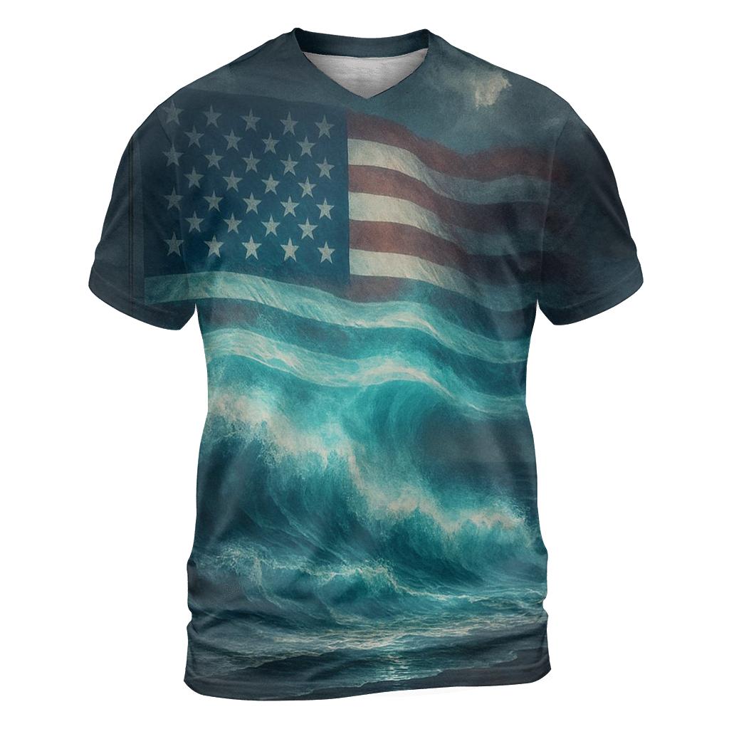 Midnight Harbor Signal Flag designer pattern shirts
