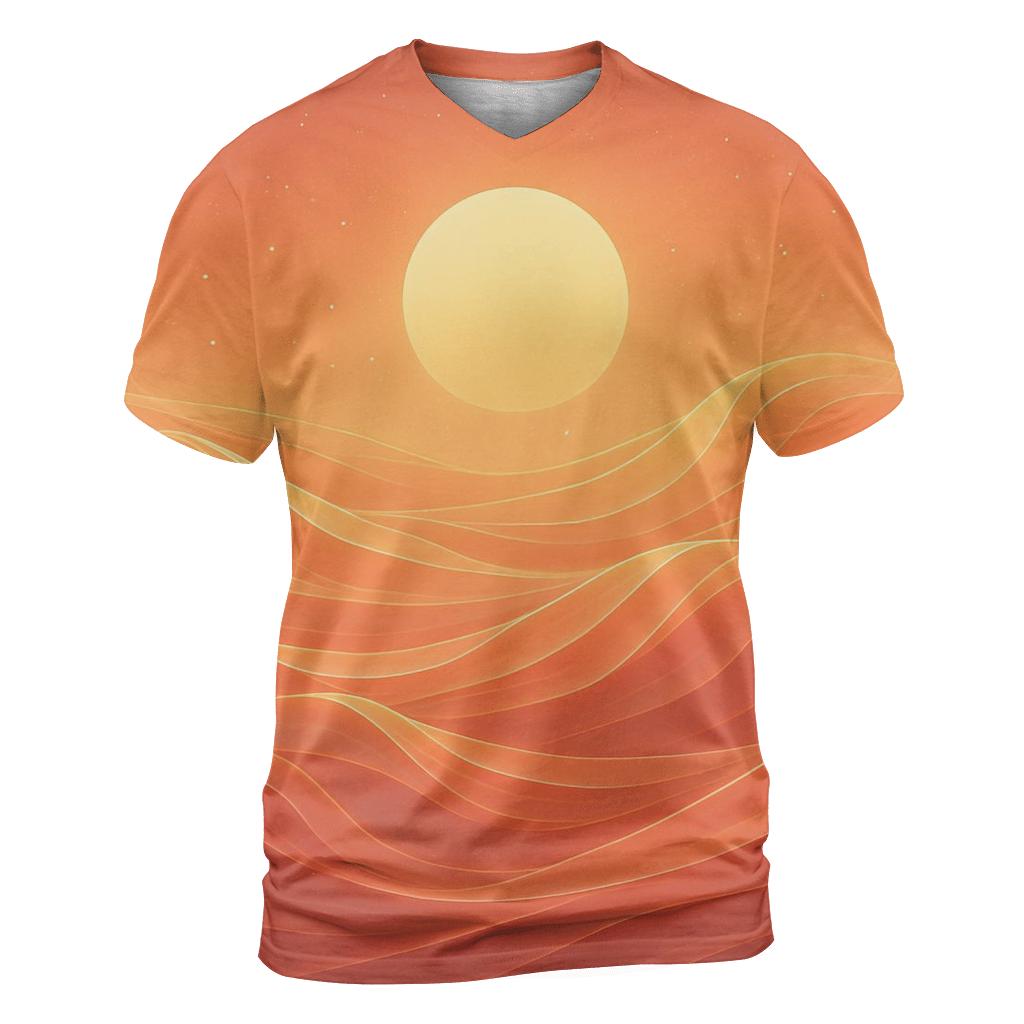 Prism Dune Dreamscape artistic all-over print tops