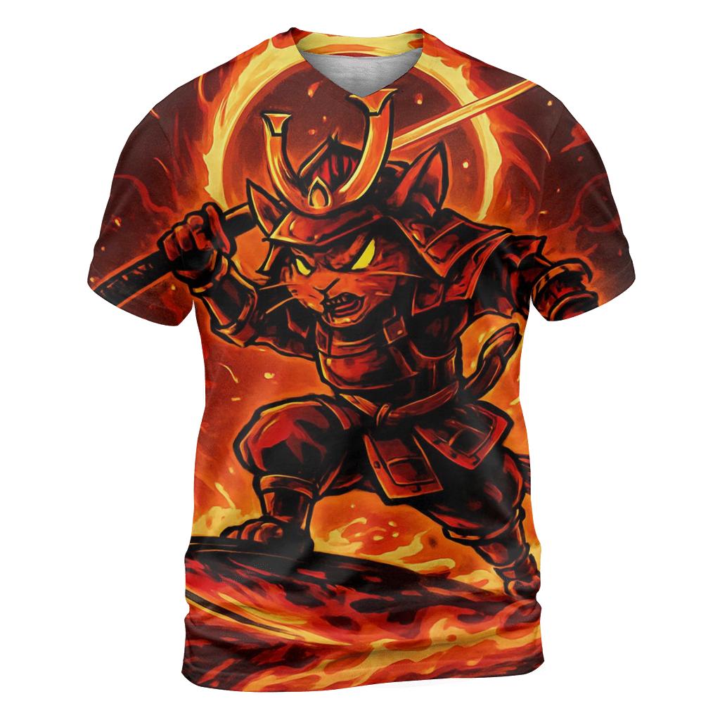 Solar Surf Samurai Cat personalized full print shirts