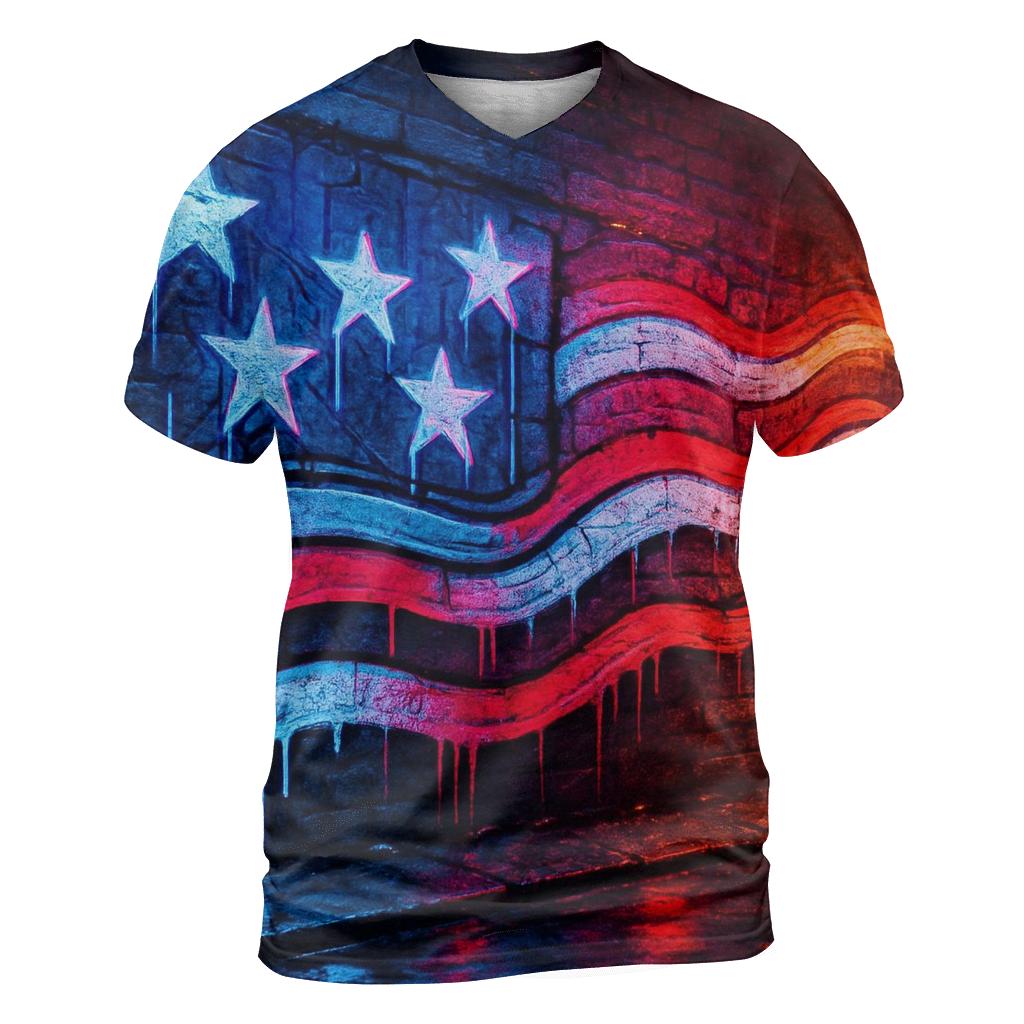 Neon Alley Starstripe Riot custom all-over print shirts