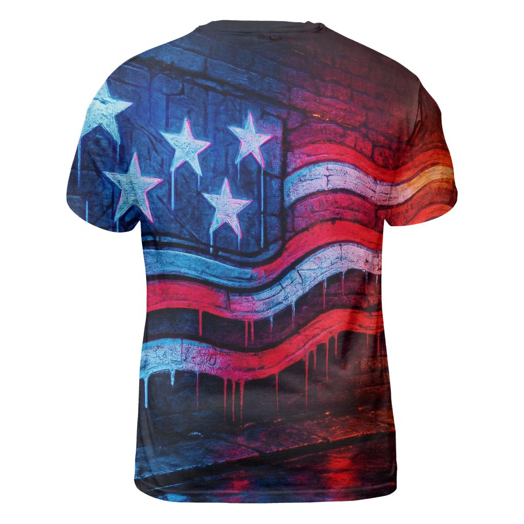 Neon Alley Starstripe Riot custom all-over print shirts