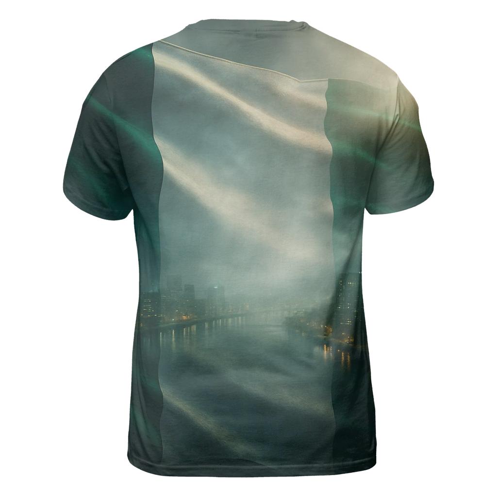 Nigeria Double Exposure City Pulse vibrant all-over design tees