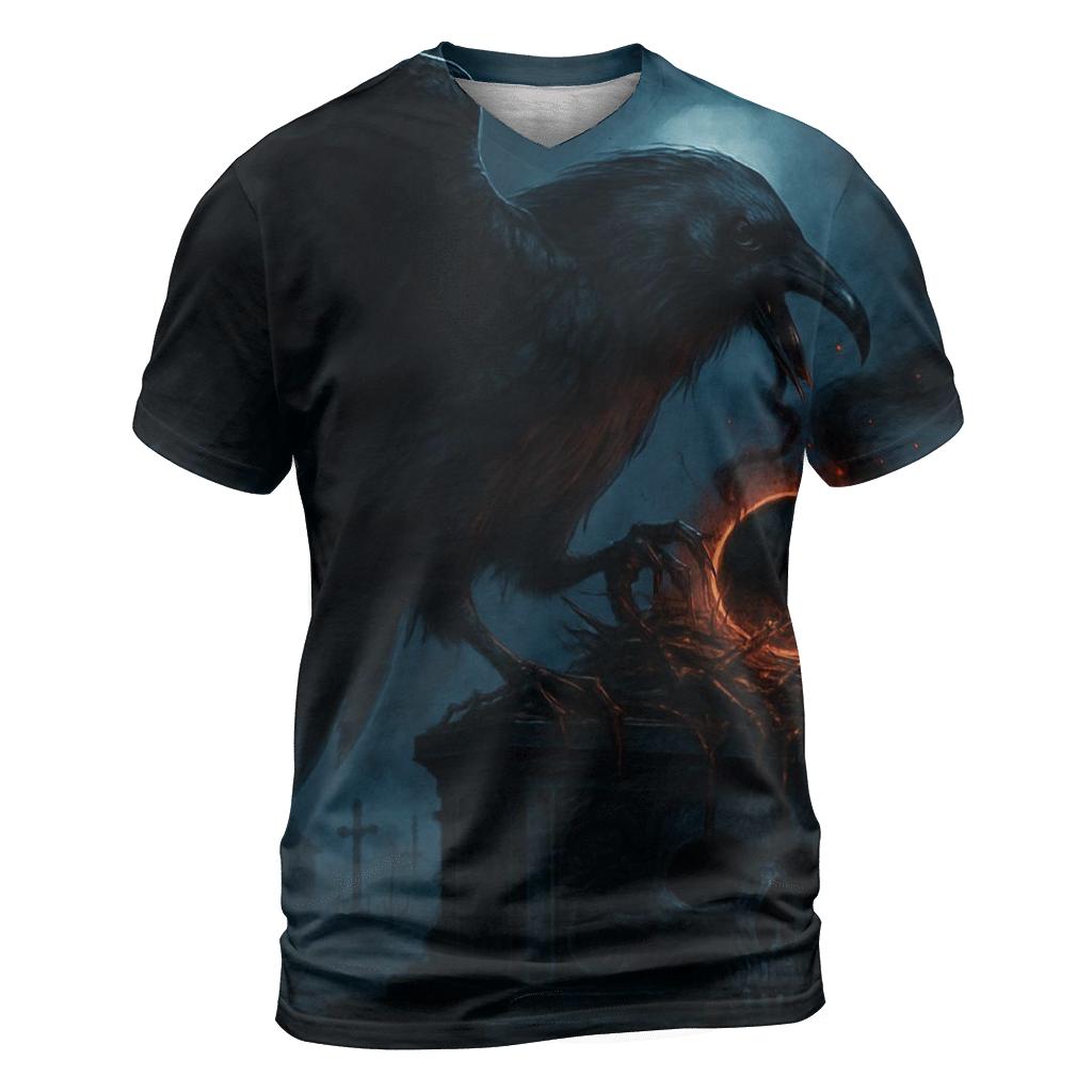 Raven Of The Cursed Eclipse Altar unique graphic print tees