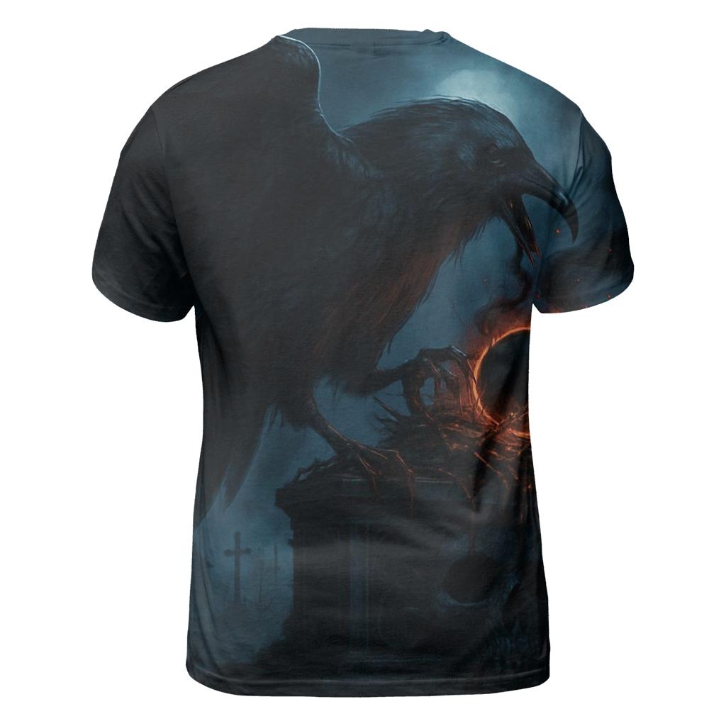 Raven Of The Cursed Eclipse Altar unique graphic print tees