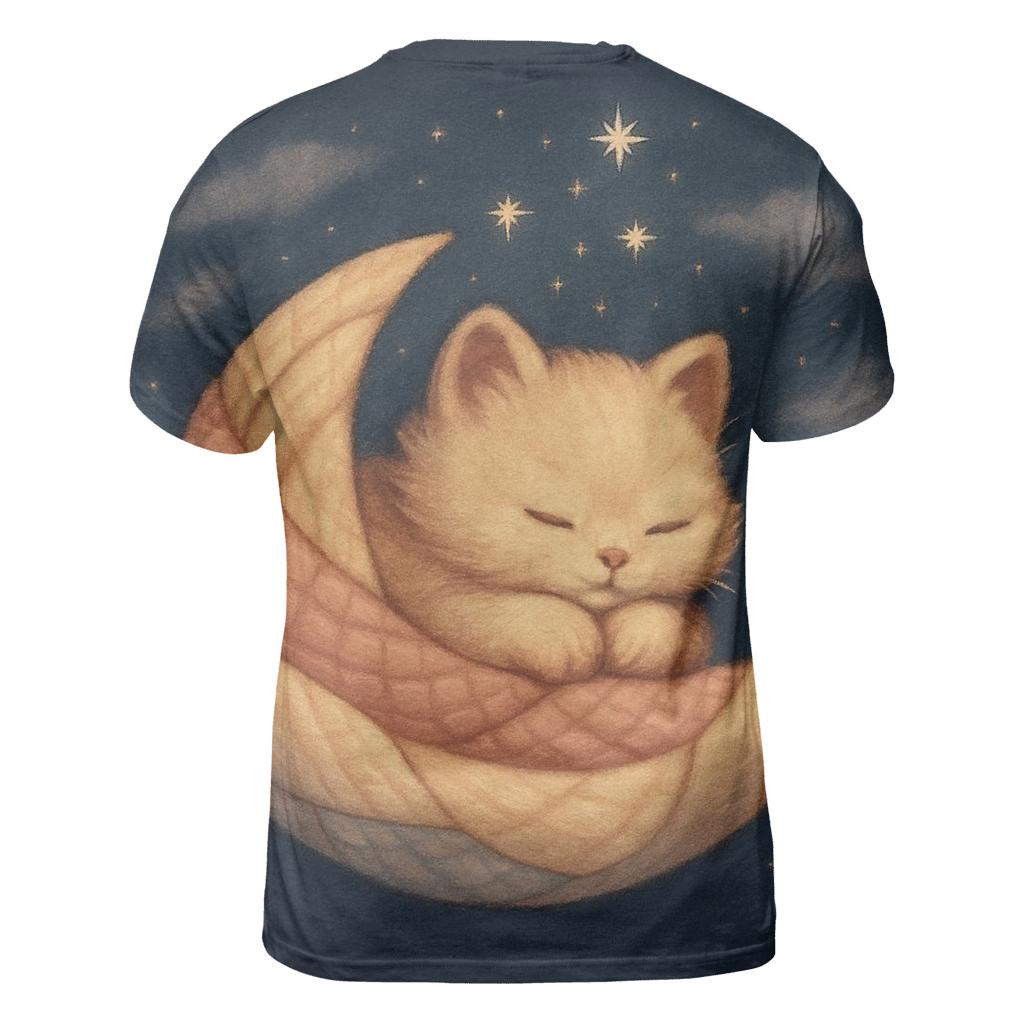 Cozy Comet Quilt Kitten Nest artistic all-over print tops
