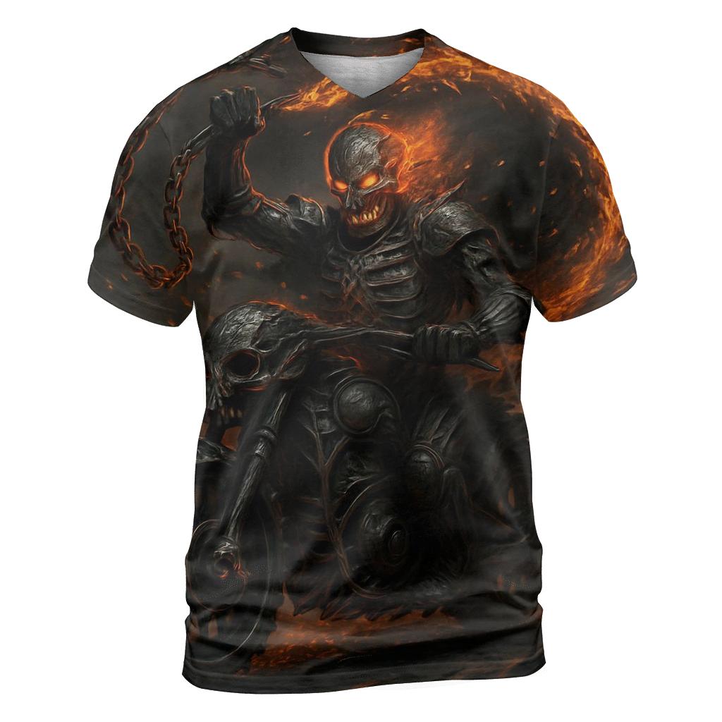 Lava Vein Revenant On The Chain Road vibrant all-over design tees