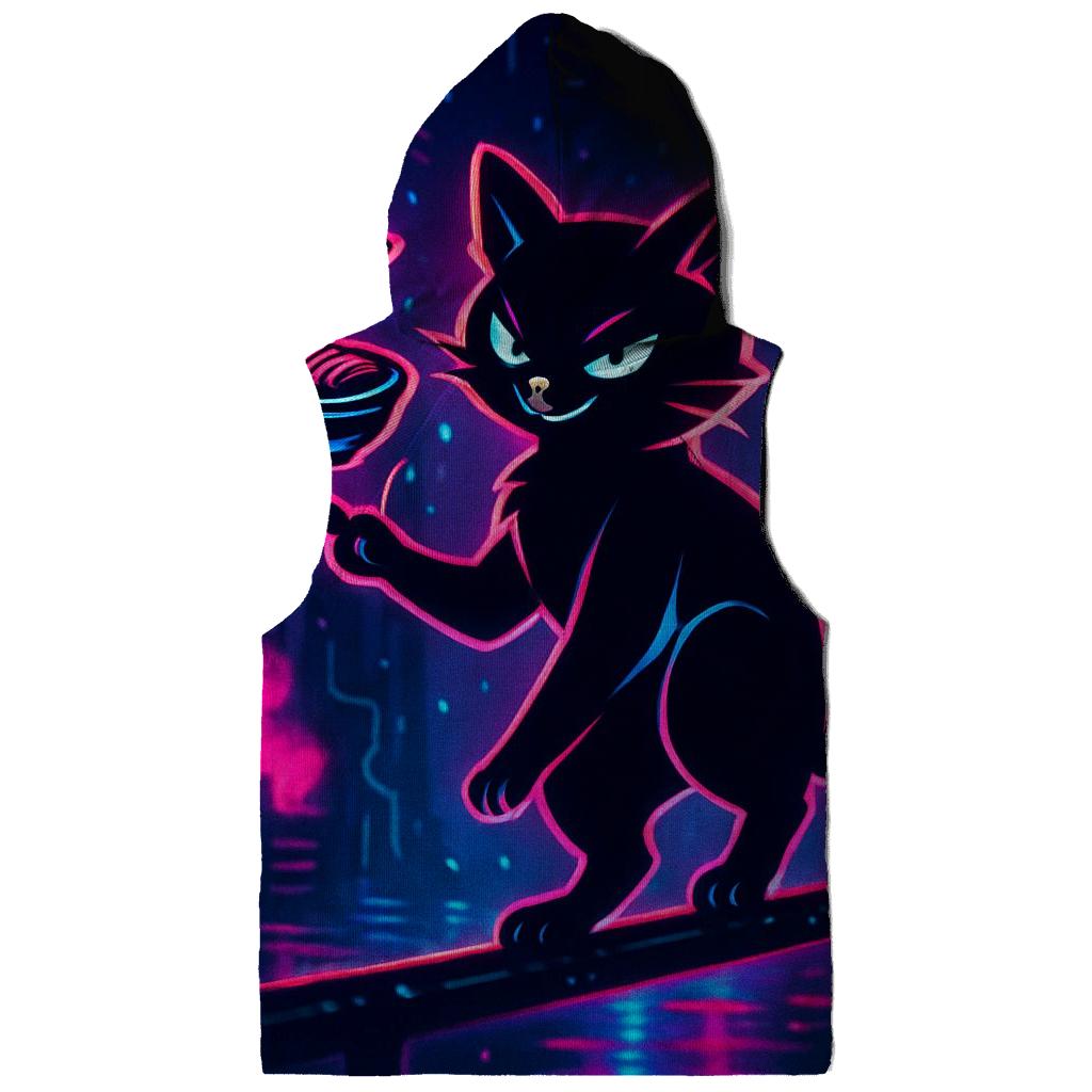 Neon Ramen Alley Alleycat heavyweight hoodies