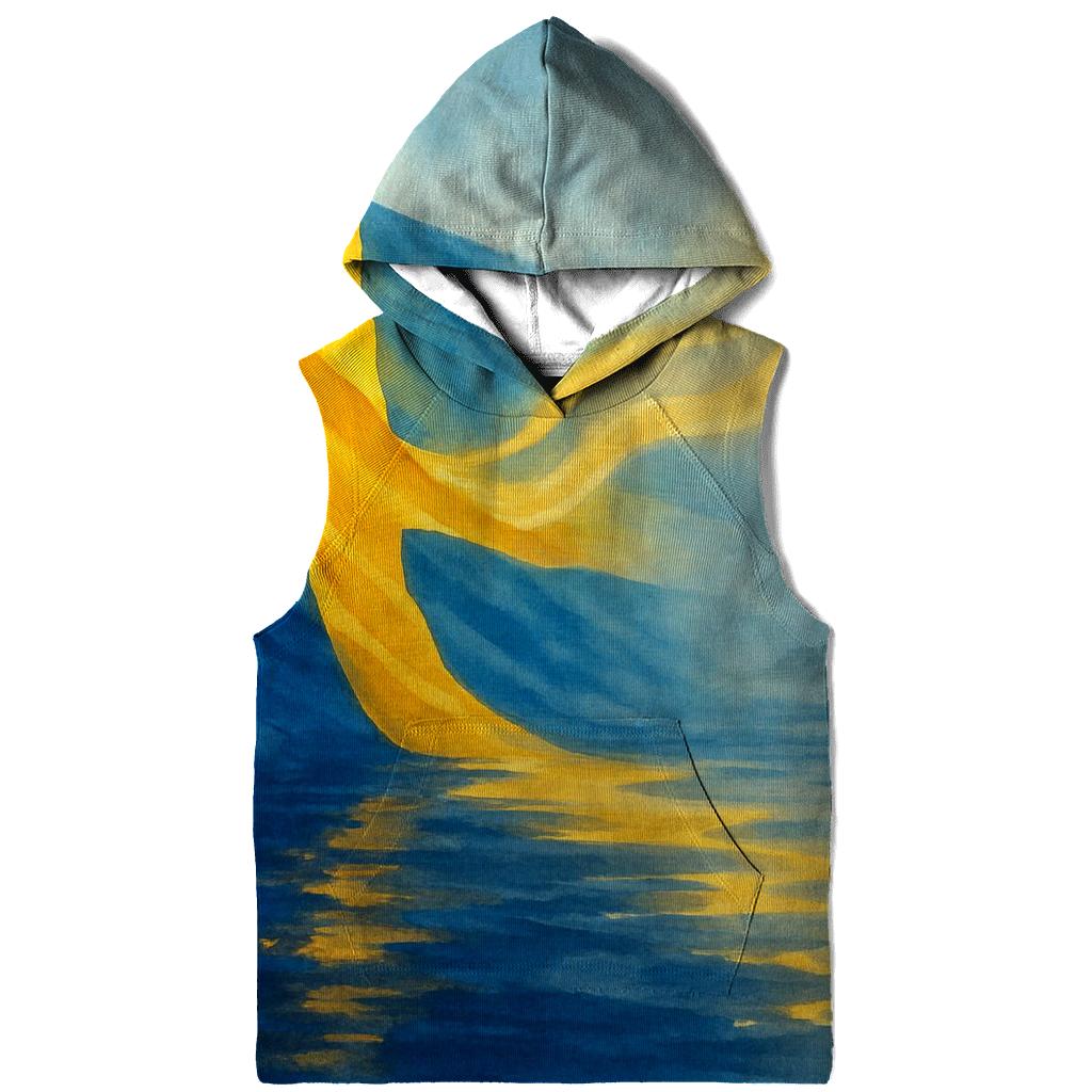 Sweden Aurora Watercolor Fjord Banner hoodies fashion