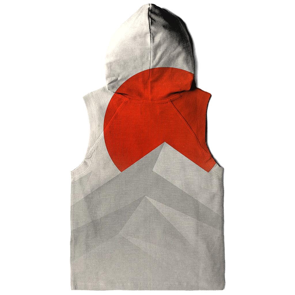 Japan Minimal Geometric Rising Horizon hoodies fashion