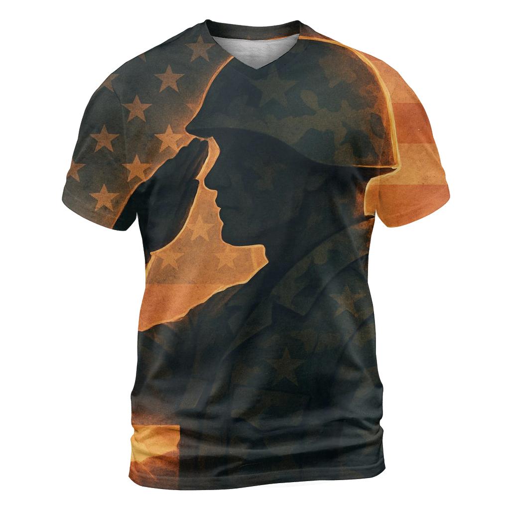 Camouflage Constellation Salute At Sunrise trendy printed shirt styles