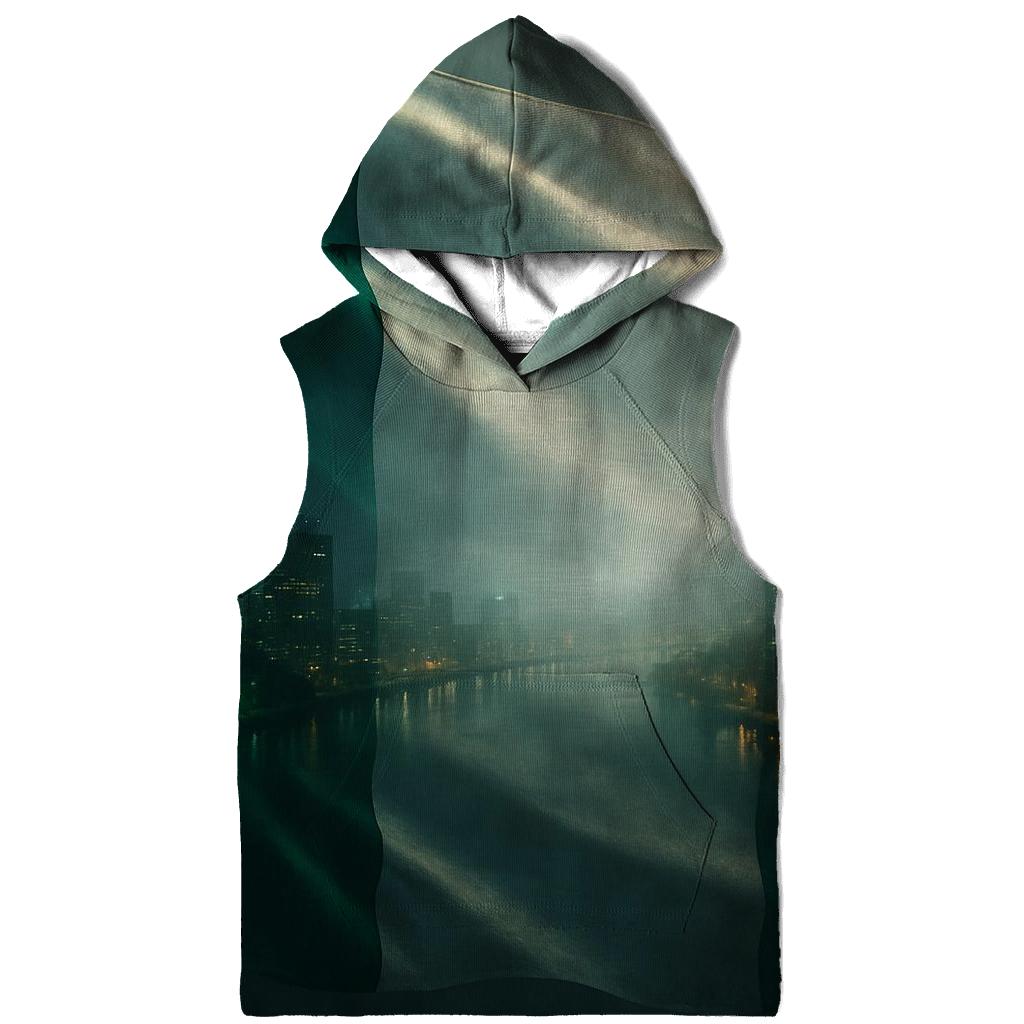 Nigeria Double Exposure City Pulse pullover hoodies