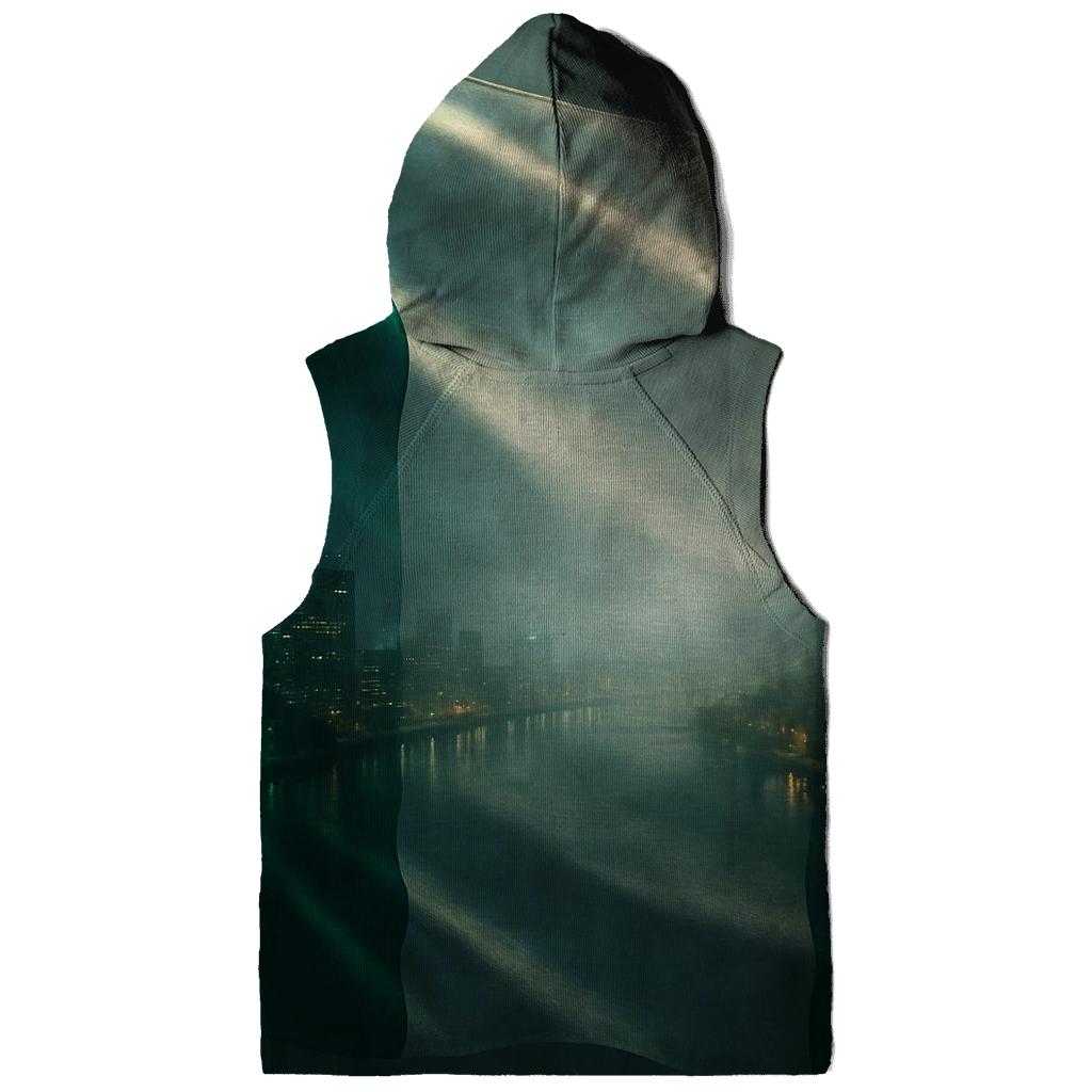 Nigeria Double Exposure City Pulse pullover hoodies