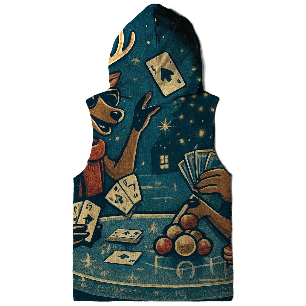 Reindeer Poker Night On Ice heavyweight hoodies