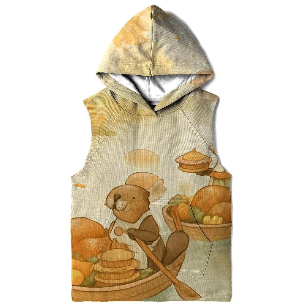 Autumn River Feast Parade embroidered hoodies