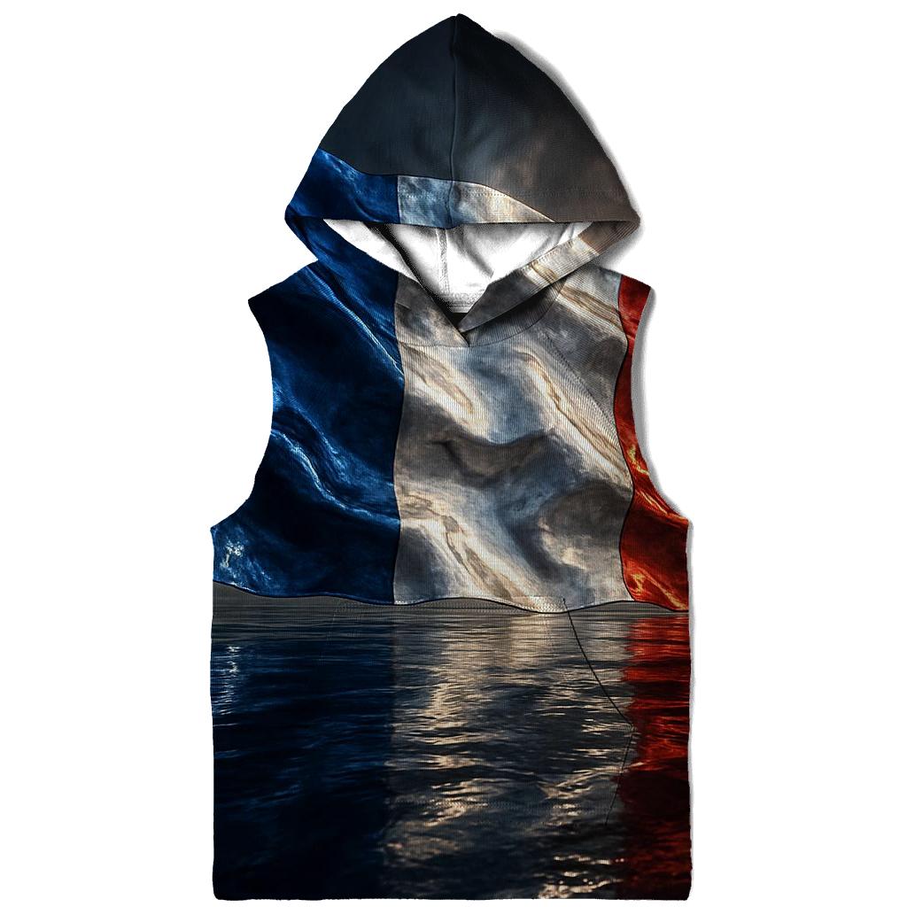 France Metallic Tricolor Storm Crest hoodies fashion
