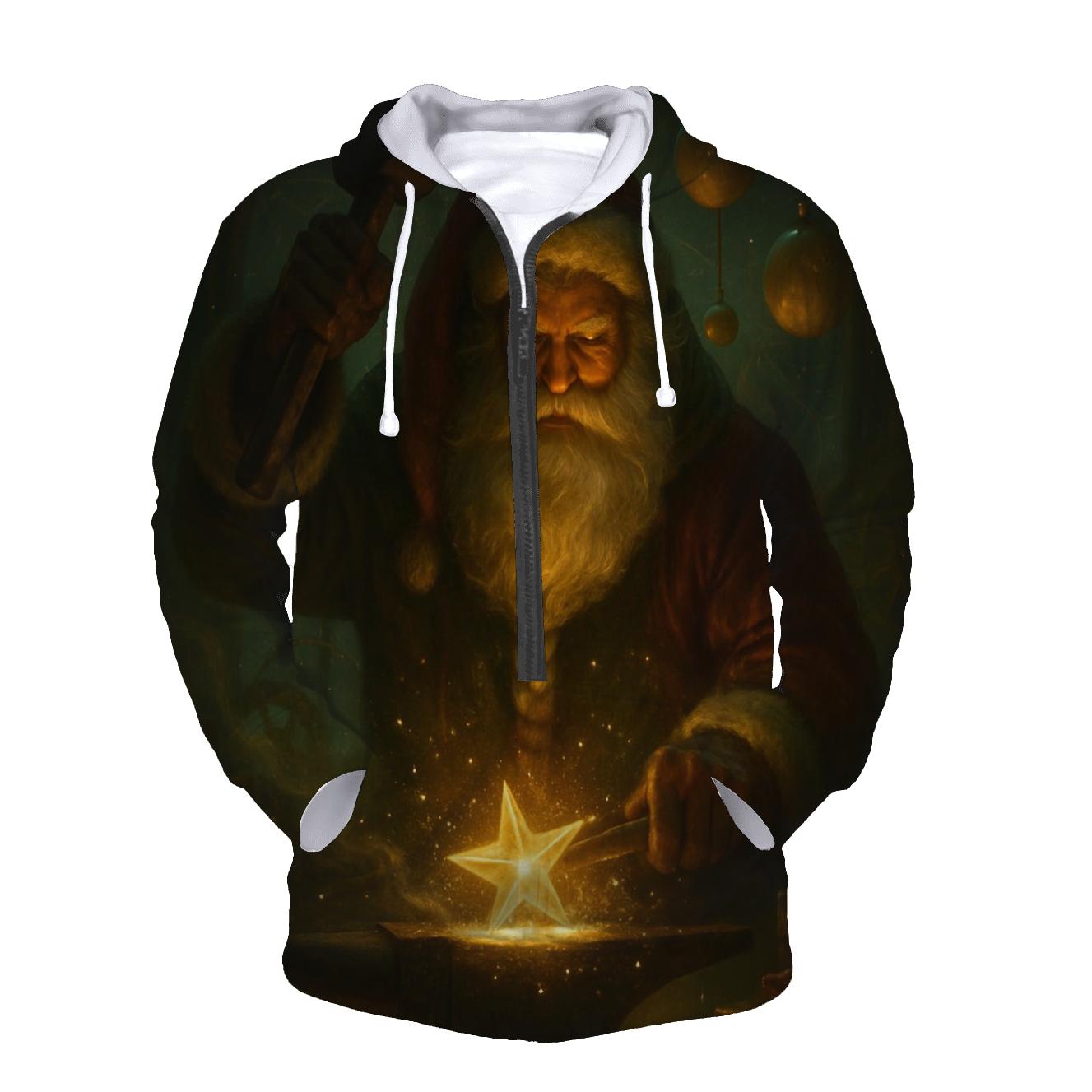 Santa The Cosmic Toymaker Forge embroidered hoodies
