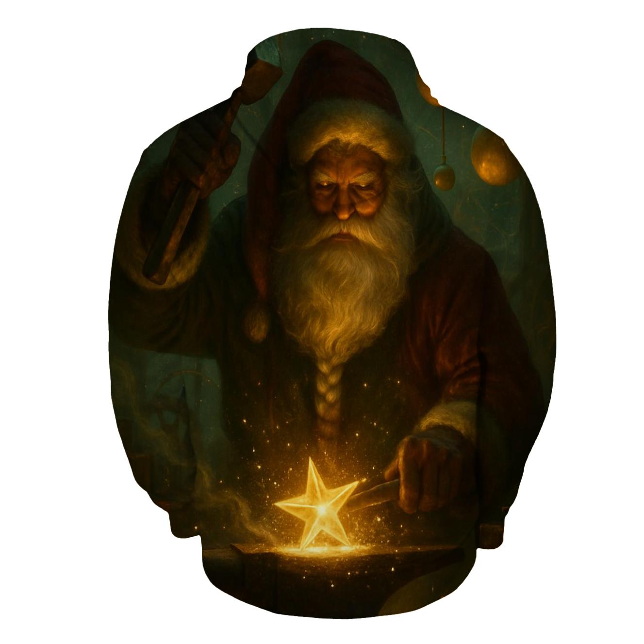 Santa The Cosmic Toymaker Forge embroidered hoodies