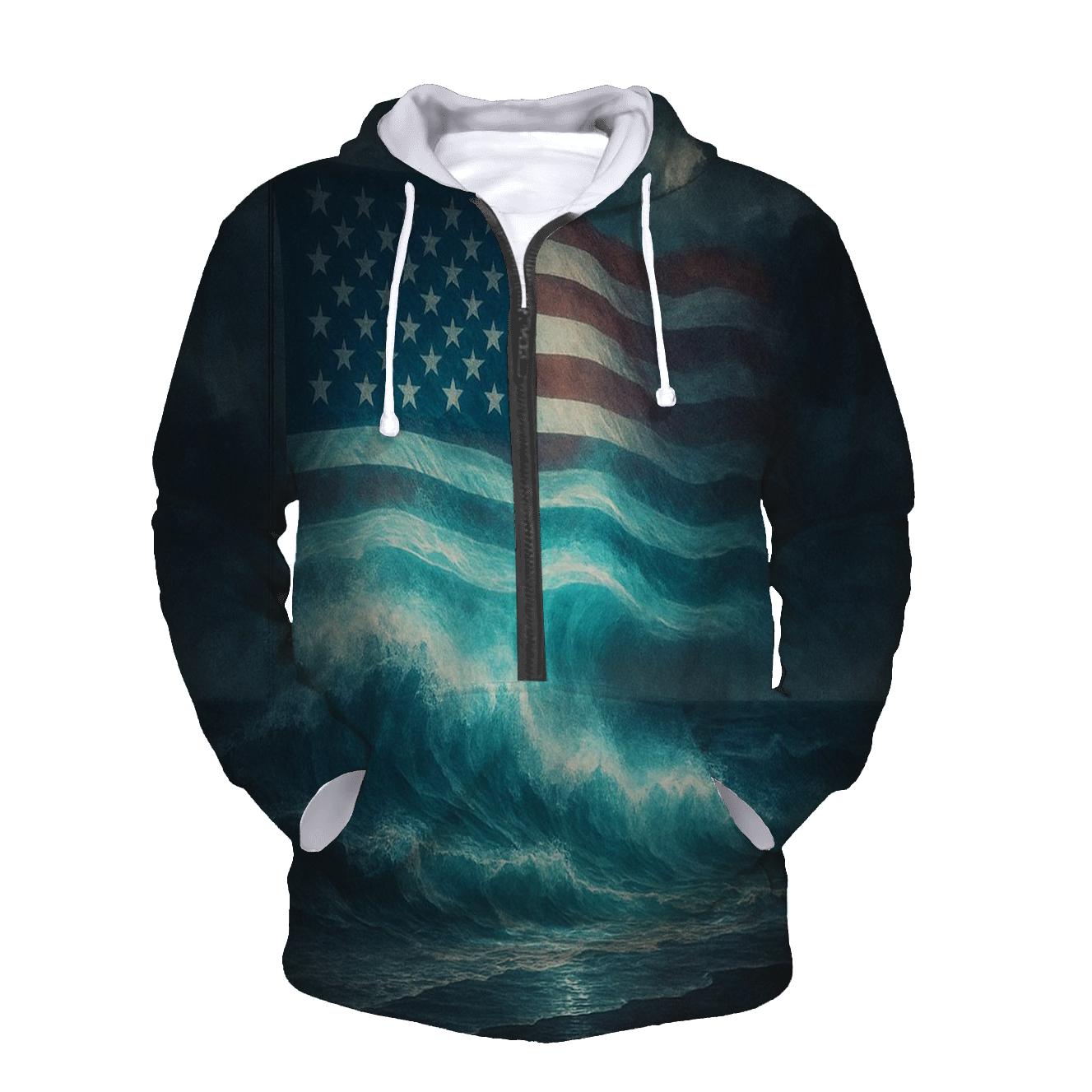 Midnight Harbor Signal Flag hoodie designs
