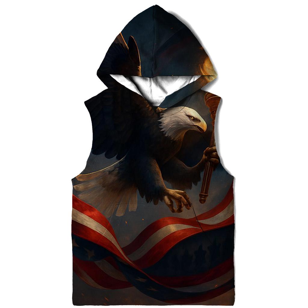 Eagle Guarding The Torch Of Freedom pullover hoodies