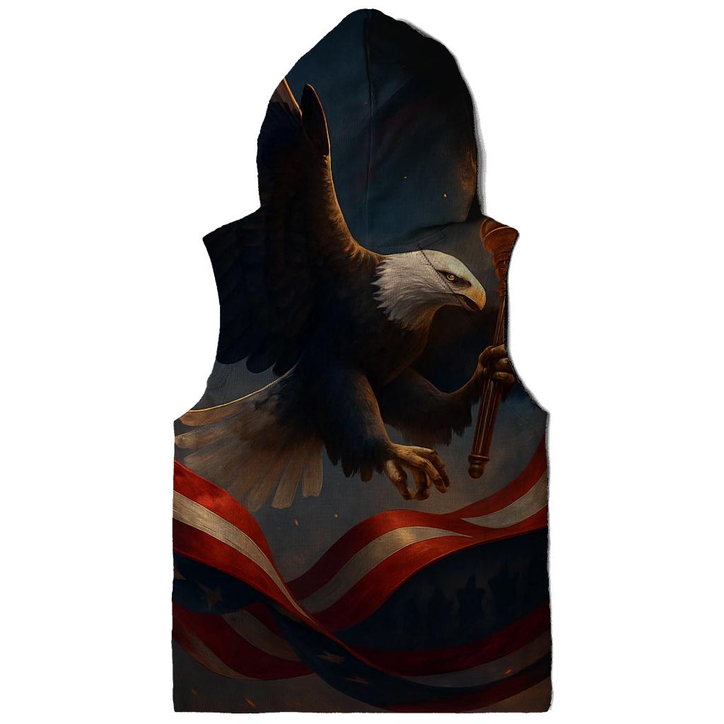 Eagle Guarding The Torch Of Freedom pullover hoodies