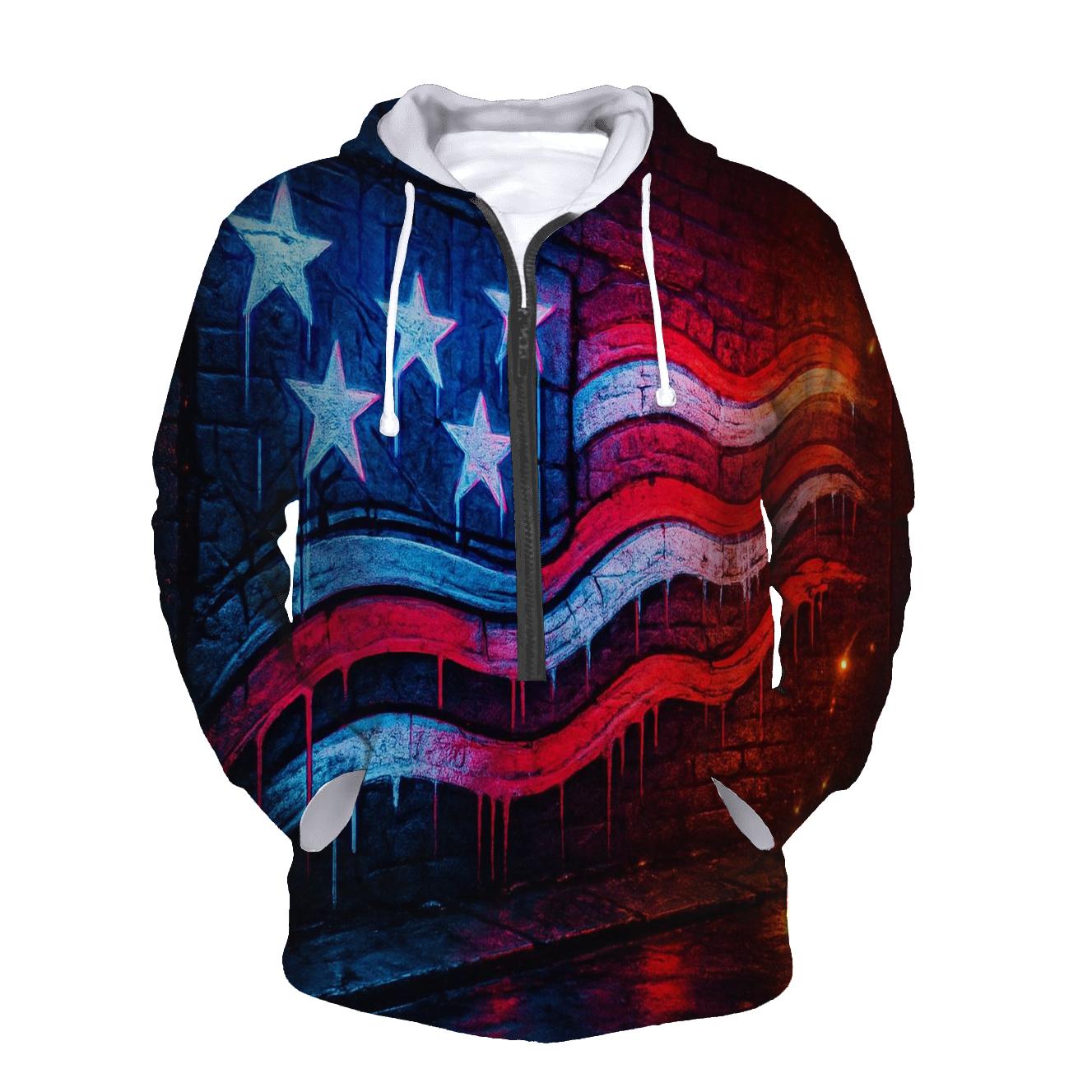 Neon Alley Starstripe Riot hoodie designs