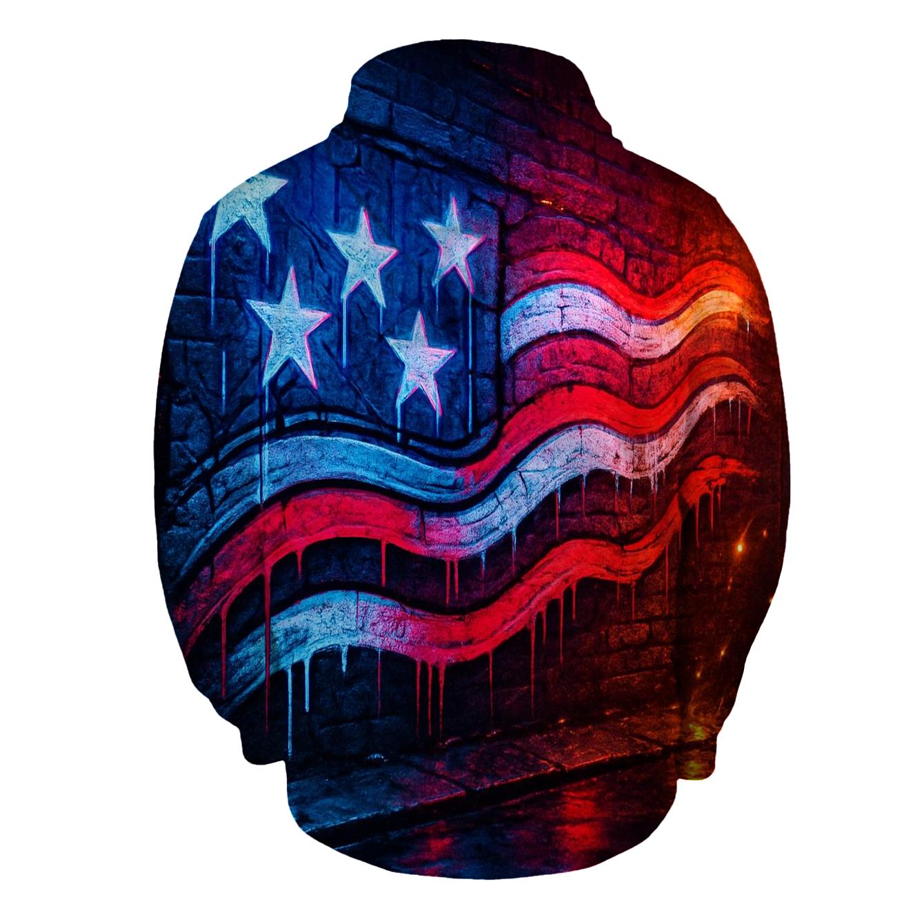 Neon Alley Starstripe Riot hoodie designs