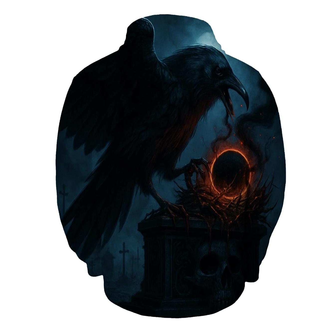 Raven Of The Cursed Eclipse Altar graphic hoodies