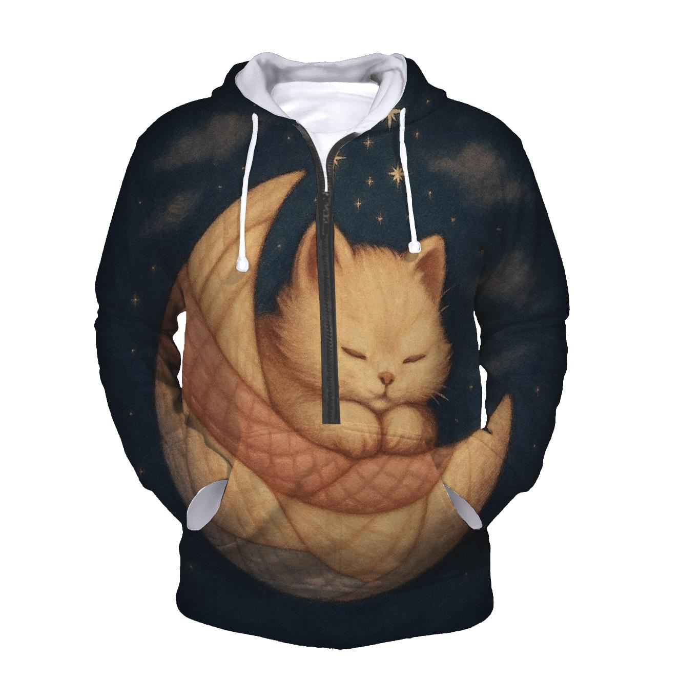 Cozy Comet Quilt Kitten Nest printed hoodies