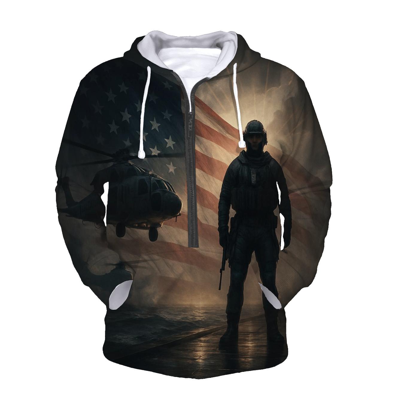 Liberty Beacon Over Storm Swells pullover hoodies