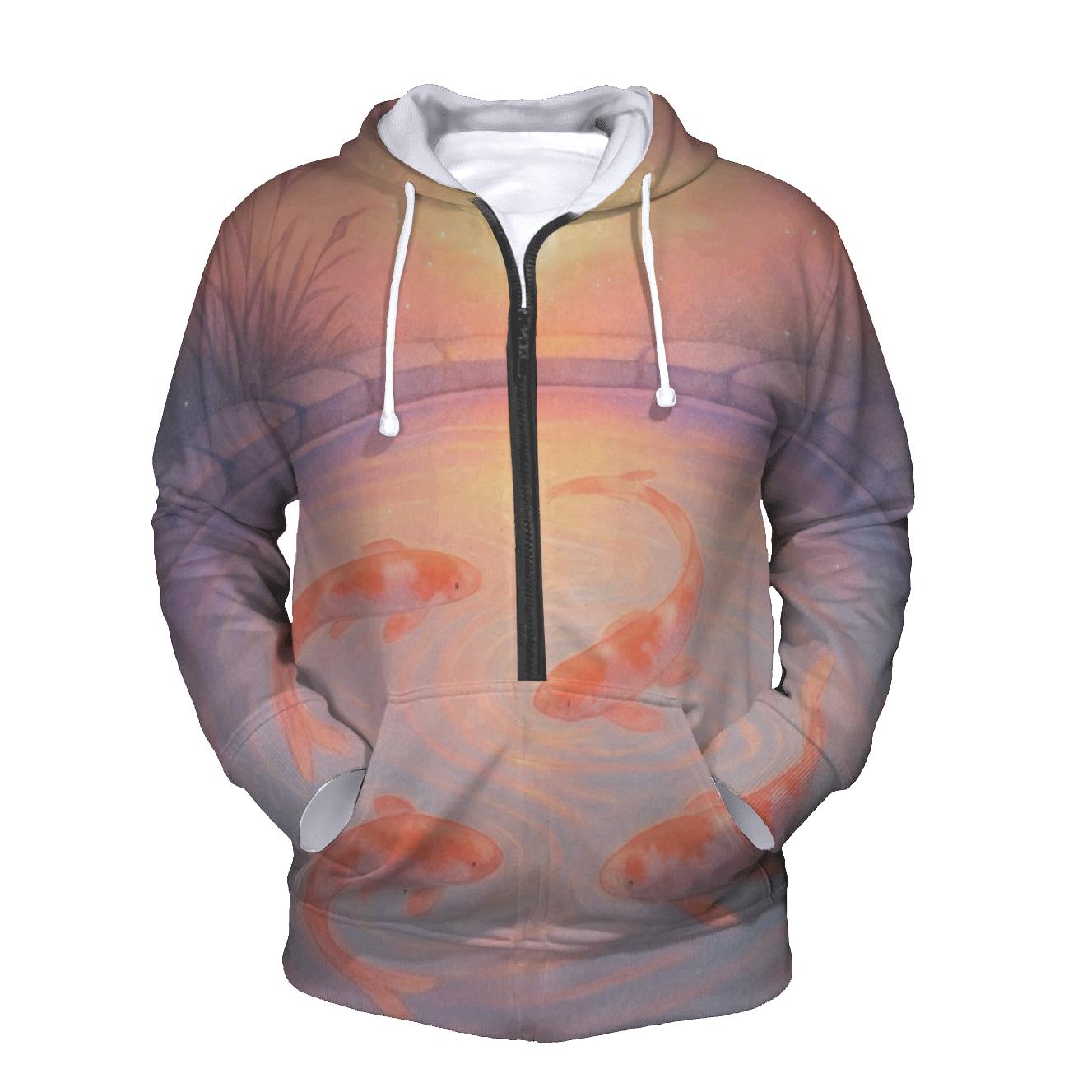 Lantern Koi Dusk Pool hoodie trends