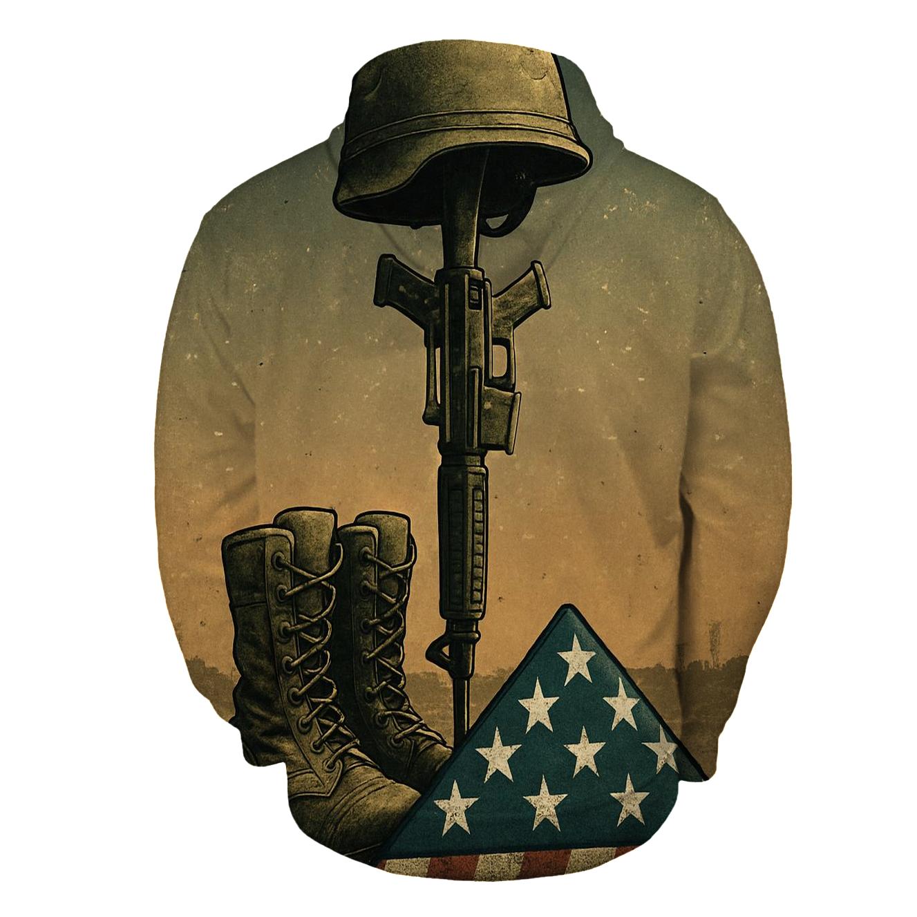 Fallen Boots Beneath A Starfield Banner hoodie trends