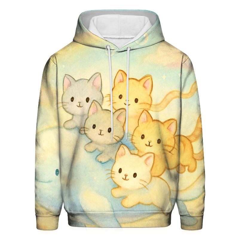 Skywhale Parade Of Cloud Kittens premium hoodies