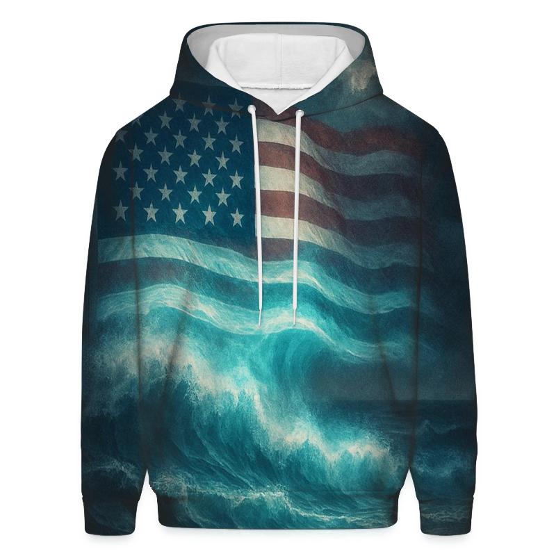 Midnight Harbor Signal Flag pullover hoodies