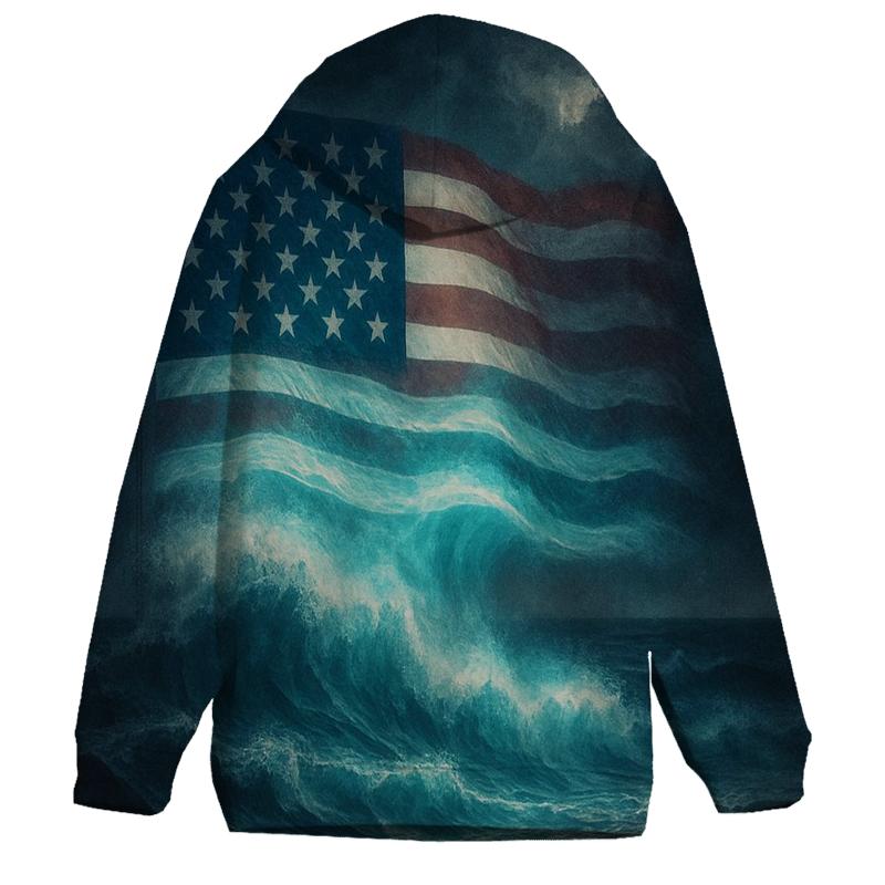Midnight Harbor Signal Flag pullover hoodies