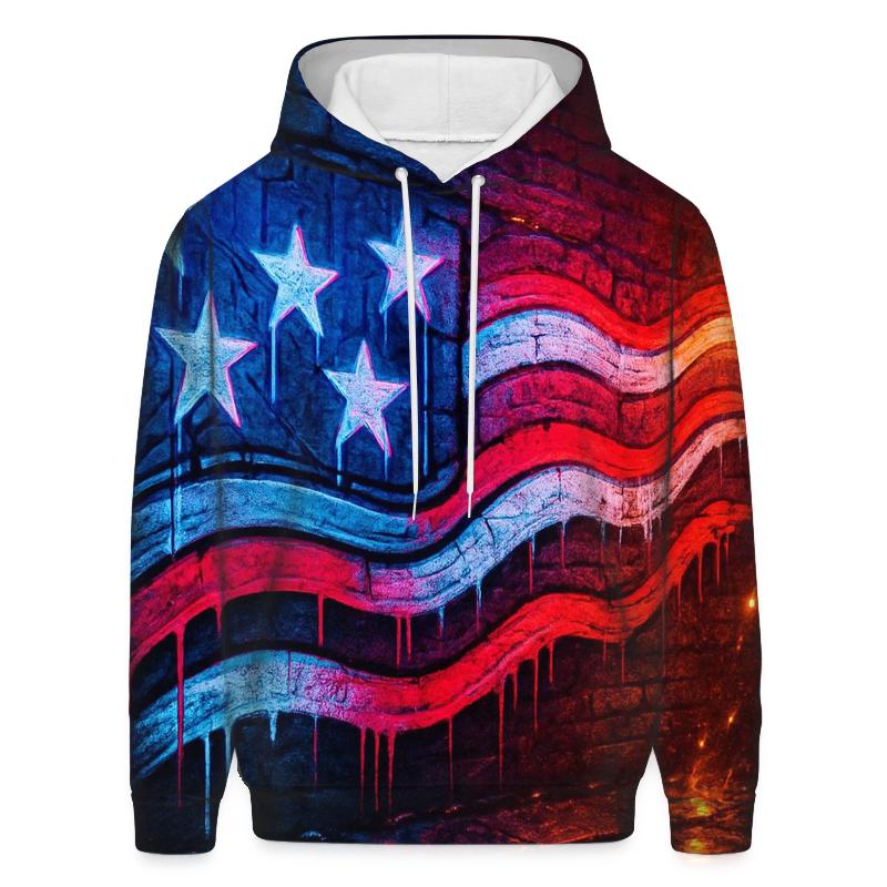 Neon Alley Starstripe Riot heavyweight hoodies