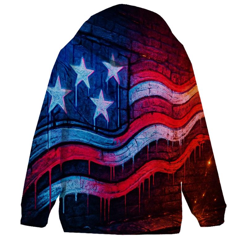Neon Alley Starstripe Riot heavyweight hoodies