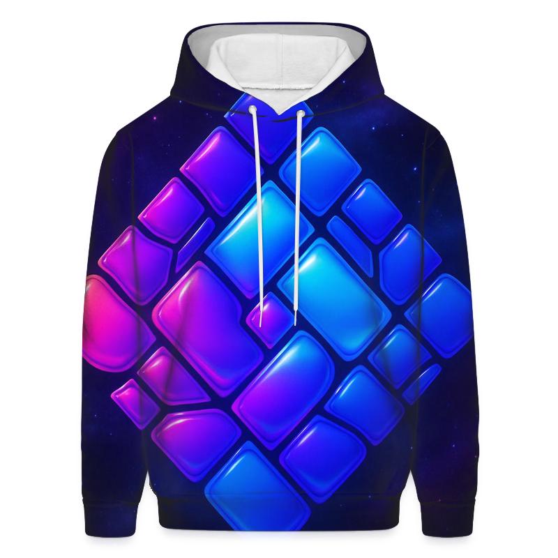 Nebula Quilt Geometry heavyweight hoodies