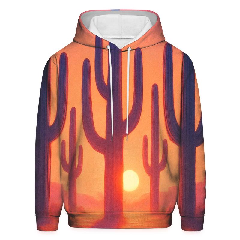 Cactus Cathedral Sunset pullover hoodies