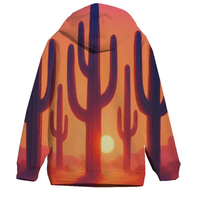 Cactus Cathedral Sunset pullover hoodies