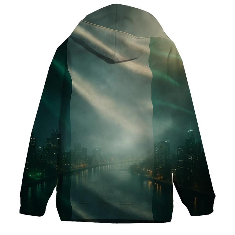 Nigeria Double Exposure City Pulse printed hoodies