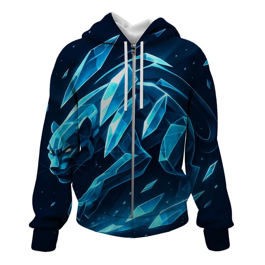 Aurora Glass Panther Cat hoodie designs