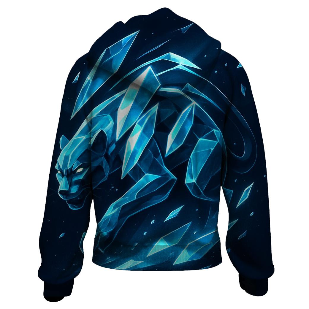 Aurora Glass Panther Cat hoodie designs